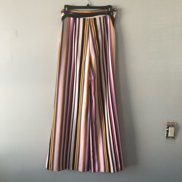 LENA GABRIELLE Striped Wide Leg Pants NWOT - Picture 2 of 8